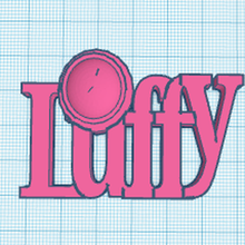 luffy logotipo 3d print model - Mito3D