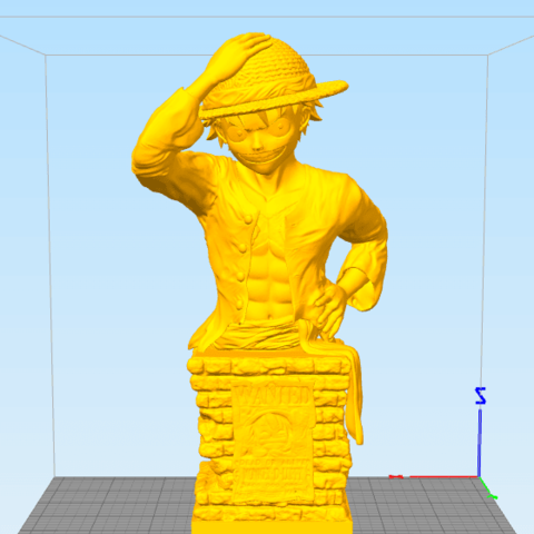 luffy de one piece vários dragon ball goku naruto sambat engolir dragonball vegetativo luifer pokemon do busto manga anime congelador namek célula 3D print model - Mito3D