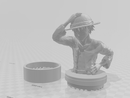 luffy one piece grinder shredder 3d print model - Mito3D
