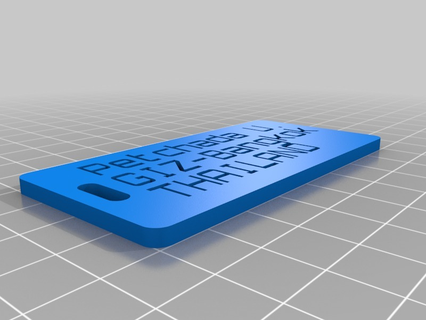 luggage label customized organization home office desk 3d print model - Mito3D