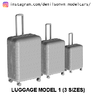 equipaje paquete 1 equipaje 1 24 diorama carretilla 3d print model - Mito3D