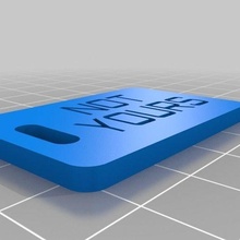 luggage tag customized organization 3d print model - Mito3D