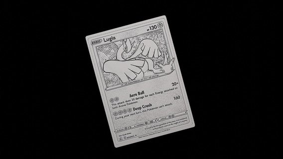 lugia Pokemon Lugia carta sollievo arte animale Drago cartone animato game gioco nintendo 3d print model - Mito3D