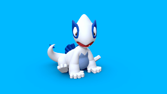 lugia - 3d print Game baby pokemon kid b3d nintendo luigi character blender 3d print model - Mito3D