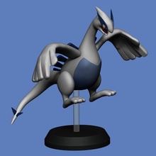 Lugia schneidet Pokémon Anime Pikachu ho oh legendär Bildhauerei Spielzeug Hund 3d print model - Mito3D