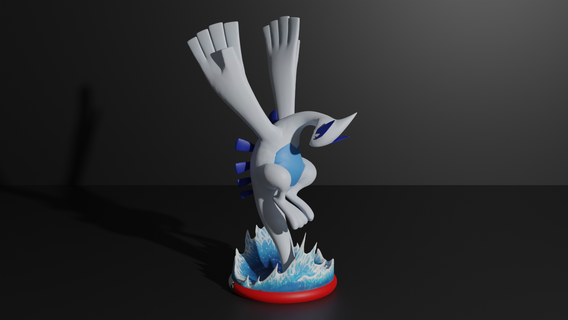 lugia pokemon 3d Yazdır model efsanevi kuş Uçurum Su psişik uçan Pokemongo pokeball pokedex kül Pikaçu Eevee sihirbaz mewtwo canavar Ejderha 3d print model - Mito3D