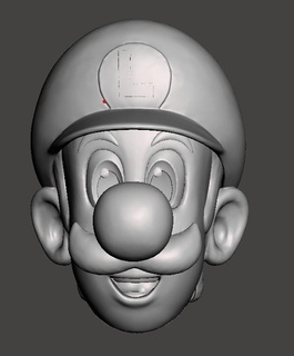 luigi Kopf Cosplays stl Pepakura Cosplay Mario Nintendo 3d print model - Mito3D