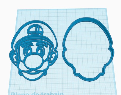 luigi Mario taglierina muffa biscotti 3d print model - Mito3D