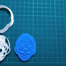 luigi mario de corte impressão vários cookie sharp y imprimir 3d print model - Mito3D