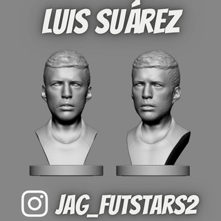 Luis Suarez football buste Jeu futbol futebol Football ajax Liverpool Barcelone athlétique Madrid guilde nacional 3d print model - Mito3D