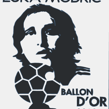 luka modri ballon d'or art ronaldo messi football club real madrid spain modric emblem logo keychain lionel 3d print model - Mito3D