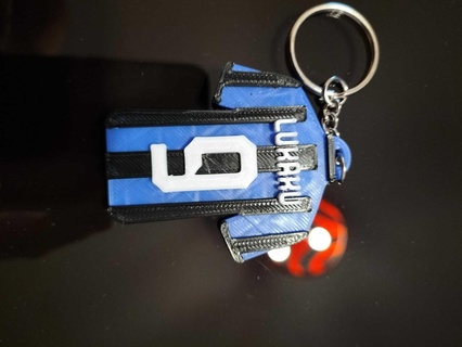 Lukaku Inter nombre 9 porte clés 3d print model - Mito3D