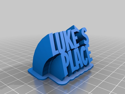 Luca posto casa personalizzato ufficio scrivania 3d print model - Mito3D