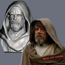 Luke Skywalker inspiriert Büste Chewbacca Darth Vader vader Jedi letzte jedi Obiwan porg Krieg Sterne 3d print model - Mito3D