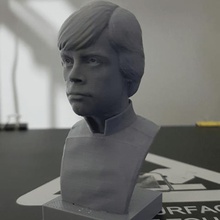 luke skywalker v2 art el retorno del jedi de star wars busto 3d print model - Mito3D