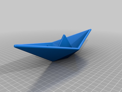 lukerye origami ship02 personnalisé sculptures 3d print model - Mito3D