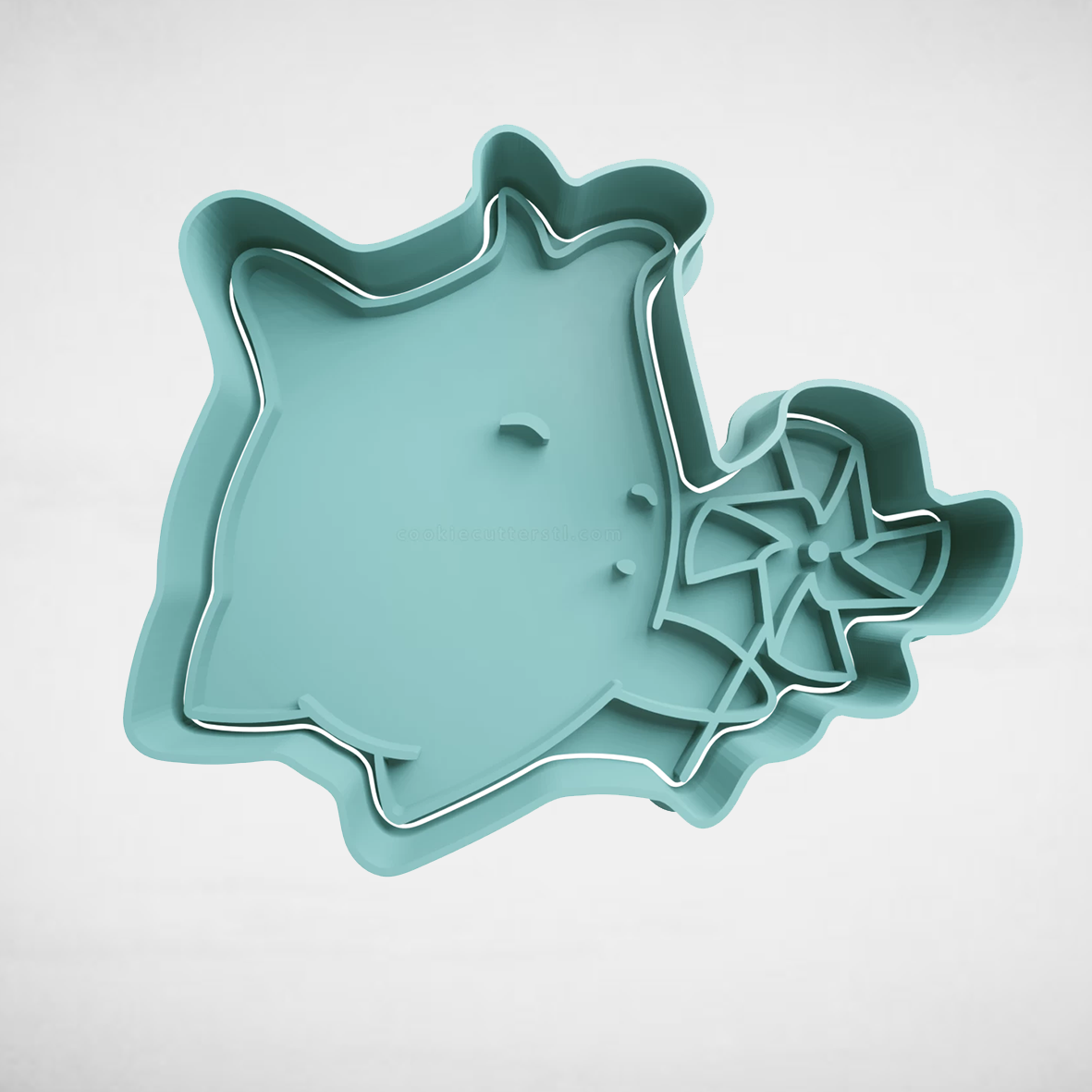 ralentir mario bros biscuit coupeur coupeurs stl moules Jeux 3D print model - Mito3D