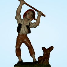 ascia da boscaiolo art il presepe la scultura modello texture lumberjack 3mf stl 3d print model - Mito3D