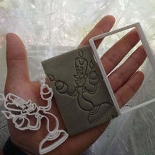 lumiere de la beauté bête à l'emporte-pièce maison cutter cookie 3d print model - Mito3D