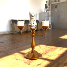 lumiere art luifer gorgeous candelabra marvel toy 3d print model - Mito3D