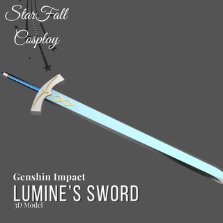Lumine épée genshin impact lumière cosplay 3d print model - Mito3D