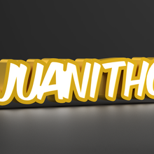 lumineux juanitho art lampe LED lumière 3d print model - Mito3D