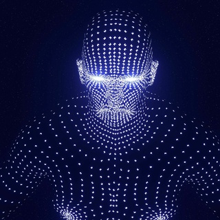 lumineux homme Humain sci créature monstre lumière extraterrestre robot 3d print model - Mito3D