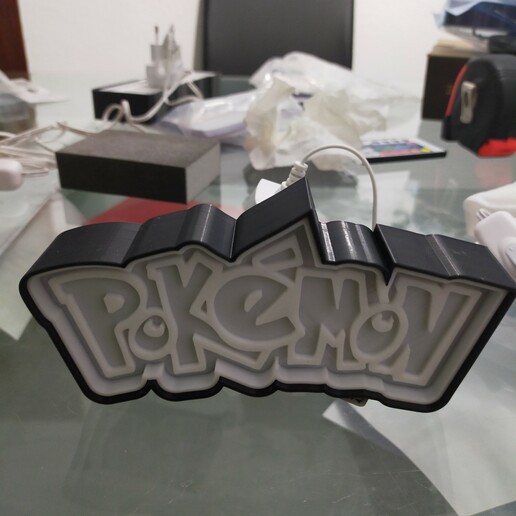 luminous pokemon sign 3D print model - Mito3D