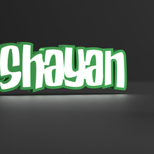 lumineux Shayan art lampe LED lumière 3d print model - Mito3D