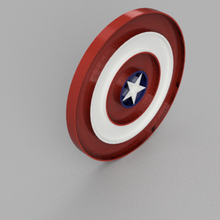 luminous sign captain america's shield art marvel gamer toy 3d print model - Mito3D