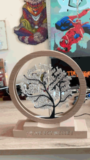 luminous tree life deco gift idea offer home contest 3d print model - Mito3D