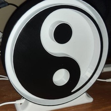 luminous ying yang  word light x1 sidewinder peace luminous word led del logo sign ying yang ying yang lamp