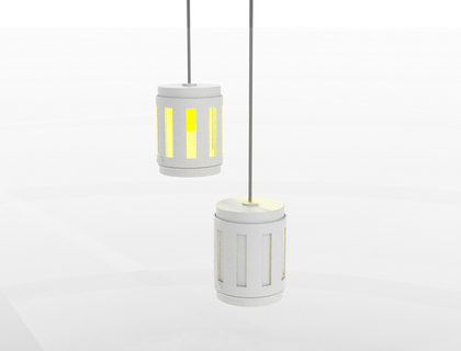 luz pingente Luminaria modular iluminação ajustável interior decoração harmonioso contemporâneo versátil 3d print model - Mito3D