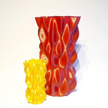 lumpy bumpy vase home art pot flowers bud easy 3d print model - Mito3D