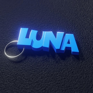 luna - keyring Gadget keyring keychain  3d print model - Mito3D