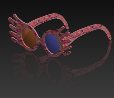 lua amor óculos atormentar oleiro cosplay modo 3d print model - Mito3D