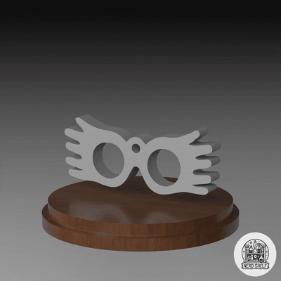 luna lovegood glasses charm hoop hanging art harry potter wizarding world ravenclaw magical jewelry quirky accessories fantasy magic merchandise potterhead collectible fashion eccentric trinket geeky fan free spirit 3d print model - Mito3D