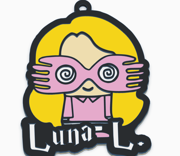 luna lovegood keychain Various harry potter peculiarity charm unique personality fans details design 3d printing stl collectible gift friendship fun film magic hogwarts ravenclaw 3d print model - Mito3D