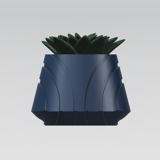 luna moderno fioriera pentola casa succulenta cactus 3d print model - Mito3D