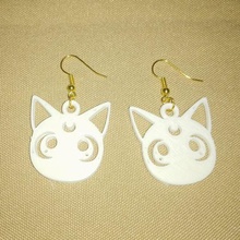 luna sailoor moon rings jewelry earrings 3d print model - Mito3D