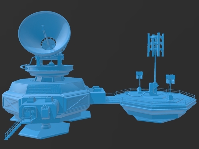 lunare colonia modulo comunicazioni centro giocattolo giocattoli Marte 3D print model - Mito3D