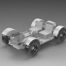 lunar roving vehicle gadget space rover nasa moon 3d print model - Mito3D