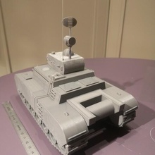 lunar tanque famoso repórter fita desenhado 3d print model - Mito3D