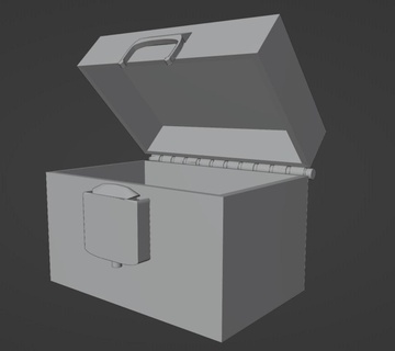 lunch box - click & press lock box click click lock lock lunch lunchbox household  3d print model - Mito3D