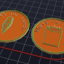 lunch decision coin 3d print model - Mito3D