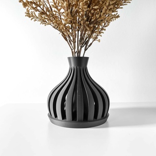 Monate Vase modern einzigartig Zuhause Haus Dekor getrocknet konserviert Blume Anordnung Garten Innen Blumen Pflanzen Vasen kurze Flaschenvase 3d print model - Mito3D