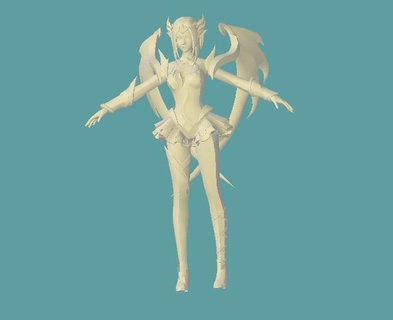 Lunox kahraman seyyar efsaneler patlama 3d Yazdır hazır oyun karakter heykel 3d print model - Mito3D