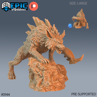 lupion wolf scorpion chimera sneaky dnd miniature tabletop miniatures gaming monster 3d model rpg dndminis stl file epic-miniatures dndminiatures 3dprint 3dminiature printedminis 3dprinting dungeon fantasy roleplaying dragon warrior undead pre-supported 3d print model - Mito3D