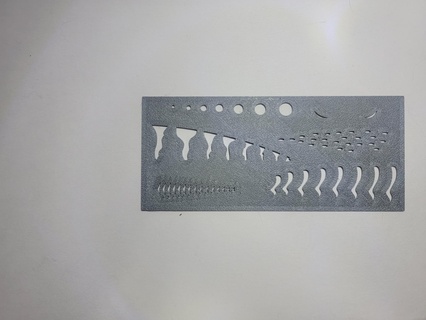 lure stencil Various making bass fish fishing diy template 3d print model - Mito3D