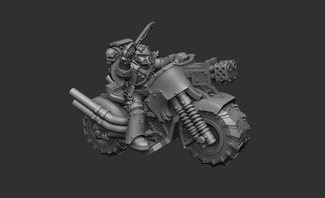 lust biker kaiser kinder of chaos platz marinesoldaten schwarz legion 3d print model - Mito3D